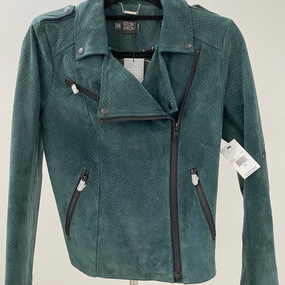 100% REAL LEATHER MOTO JACKET
